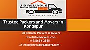 Packers and movers in Kondapur