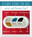 Kitchen Science For Kids { What will freeze first?} - No Time For Flash Cards