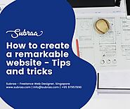 How to create a remarkable Website — Tips and tricks