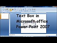 How to Insert Text Box in Powerpoint in Microsoft Powerpoint 2007 | stuff2ind