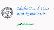 Check Odisha 10th Result 2019 Online - MentorWay