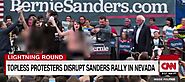 Jayme Souza on Twitter: "That awkward moment when @BernieSanders is just trying to have a civilized rally for the Feb...