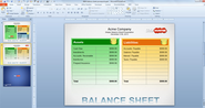 Free Simple Balance Sheet Template for PowerPoint - Free PowerPoint Templates - SlideHunter.com