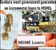 Bankers want government guarantee on incremental loans to MSMEs - Funds Instructor