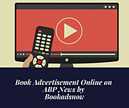 Book Advertisement Online on ABP News by Bookadsnow