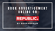 Book Republic TV Advertisement Online at Best Price with Bookadsnow