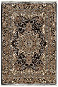 Traditional & Oriental Rugs Masterpiece 5501K Medium Blue Navy & Lt. Gold Colors Machine Made Rug