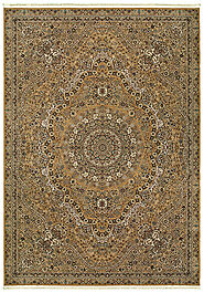 Traditional & Oriental Rugs Masterpiece 8022J Lt. Gold - Gold Machine Made Rug