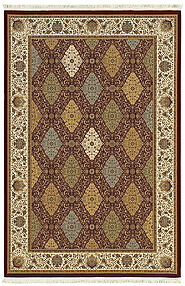 Traditional & Oriental Rugs Masterpiece 530M Red - Burgundy & Ivory - Beige Machine Made Rug