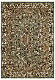 Traditional & Oriental Rugs Masterpiece 502L Lt. Blue - Blue & Ivory - Beige Machine Made Rug