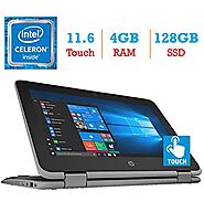 HP ProBook x360 11 EE G3 2-in-1 11.6-inch Touchscreen Display Laptop PC (Intel Quad Core Celeron N4100 Processor, 4GB...