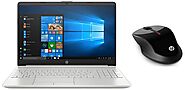 Amazon.in: Buy HP 15s-DU0093TU (8th Gen Core i3-8145U/8GB/1TB HDD/Win 10/Intel UHD 620 Graphics) & X3500 Wireless Mou...