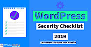 WordPress Security Checklist 2020 - A Step by Step Guide