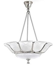 Lalique Ginkgo Ceiling Large Lamp | Modern Wall Sconces At Grayson Luxury