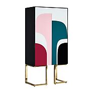 Happy 180cm Funky Colourful Bar Drinks Cabinet UK | Briggs And Jones