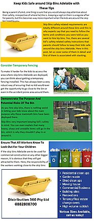 Keep Kids Safe around Skip Bins Adelaide with These Tips