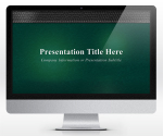 Free Widescreen Executive Leather PowerPoint Template Green (16:9) | SlideHunter.comSlideHunter.com