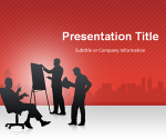 Free Red Business Conference PowerPoint Template | SlideHunter.comSlideHunter.com