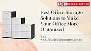 Best Office Storage Solutions to Make Your Office More Organized | Fast Office Furniture