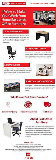 4 Ways to Make Your Work from Home Easy with Office Furniture