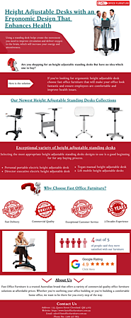 Top Selling Height Adjustable Desks | Fast Office Furniture