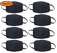 Clymb Anti Pollution Dust Protection Half Face Mask Bike Riding mask (Black, Pack Of 8) Choose seller Bulk House For ...