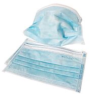 3 Ply Filtering Non-Woven Medical Surgical Disposable Face Mask Blue