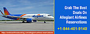 Allegiant Airlines Reservations +1-844-401-9140