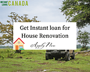 Get Instant loan for House Renovation