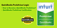 QuickBooks ProAdvisor Login Certification: How to Became