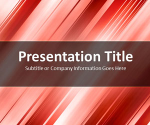 Slanted Bars Red PowerPoint Template
