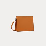 Brown Leather Shoulder Bag - กระเป๋า Dash