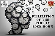Heading is “Utilization of the time in lock down” | SAGE University
