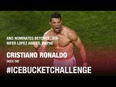 Cristiano Ronaldo does the #IceBucketChallenge and nominates Beyoncé, Jennifer Lopez and Lil Wayne