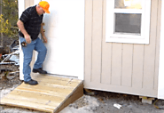 Build a Shed Ramp Woodworking DIY The Saw Guy