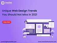 Top Web Design and Development Trends You Should Not Miss in 2021