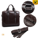 Men Brown Leather Business Bags CW980003 - CWMALLS.COM