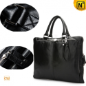Black Leather Business Bag Men CW971017 - CWMALLS.COM