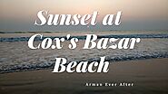 Sunset at the Cox's Bazar Beach - Beautiful sunset at Cox’s bazar sea beach