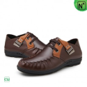 Mens Leather Flat Shoes CW701115 - m.cwmalls.com
