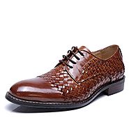 Chicago Mens Woven Leather Oxford Shoes