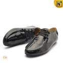 Mens Black Patent Leather Shoes CW712086 - cwmalls.com