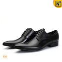 Black Italian Leather Oxford Shoes for Men CW762012