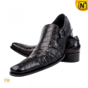 Mens Black Leather Dress Shoes CW701105 - cwmalls.com