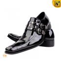 Men Black Patent Leather Dress Shoes CW701107 - cwmalls.com