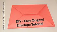 Easy origami envelope making tutorial with paper