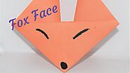 How to make a funny fox face | Easy origami paper fox face 🦊🦊🦊