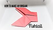 How to make an origami fish tail