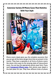 Extensive Variety Of Phone Cases That Matches With Your Style by Phone Covers Depot - Issuu