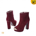 Women Thick Heel Leather Boots CW309016 - M.CWMALLS.COM